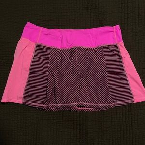 LuluLemon Fast Cat Running Skort Pink Multi